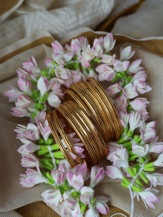 Heritage gold plated gold bangle (1 set  of 4 bangles) HB227