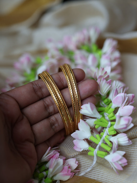 Heritage gold plated gold bangle (1 set  of 4 bangles) HB227