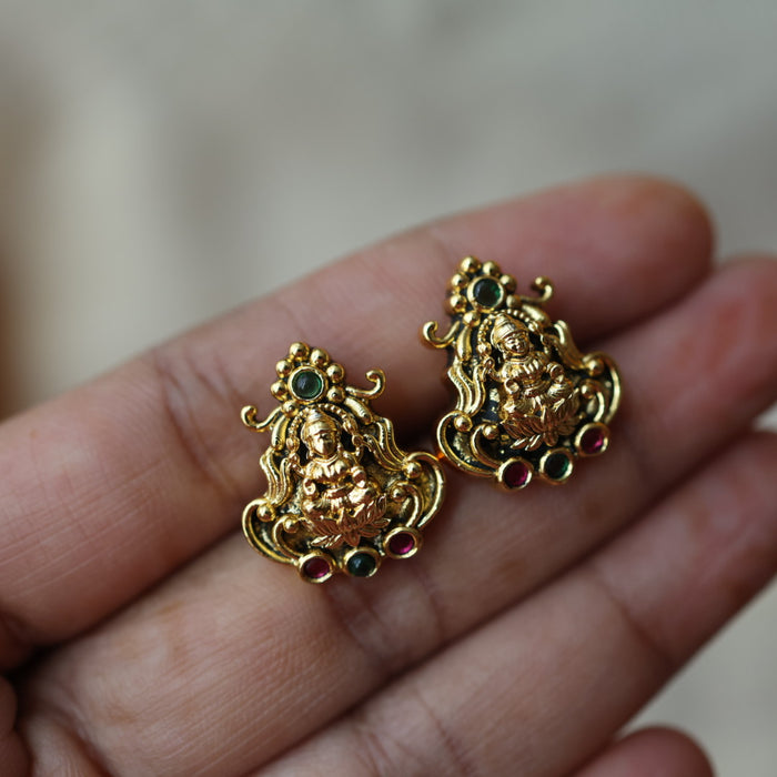 Antique mango short necklace and earrings SS102123