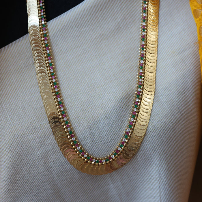 Heritage gold plated coin long necklace HL5375