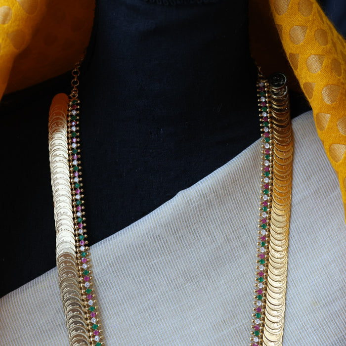 Heritage gold plated coin long necklace HL5375