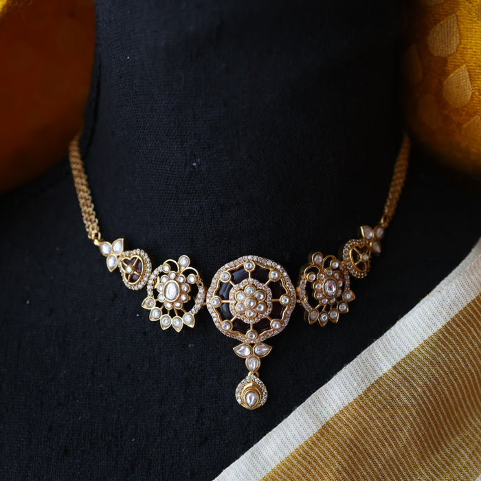Antique choker necklace with earrings CCB13130