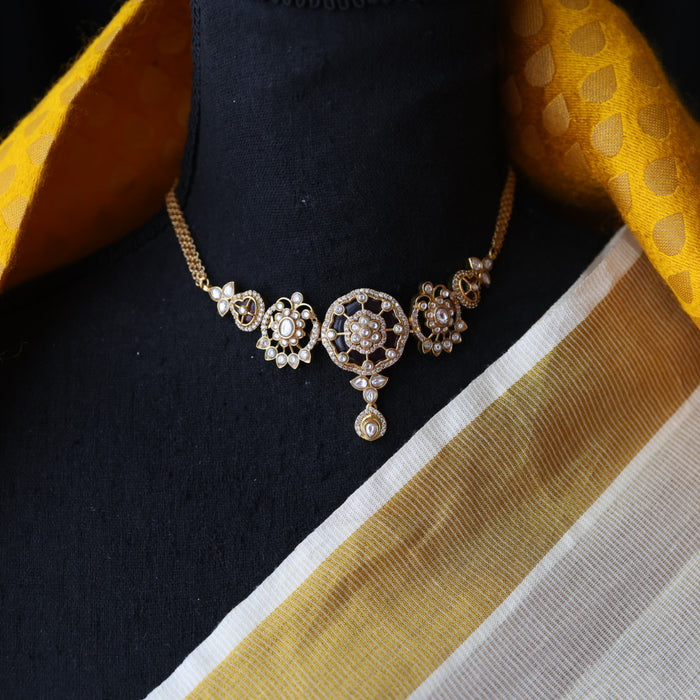 Antique choker necklace with earrings CCB13130