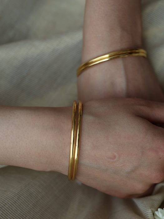 Heritage gold plated gold bangle (1 set  of 2 bangles) HB5577