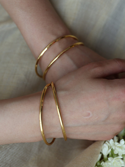 Heritage gold plated gold bangle (1 set  of 2 bangles) HB5577