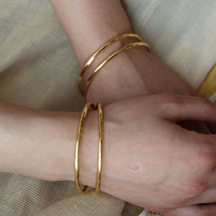 Heritage gold plated gold bangle (1 set  of 2 bangles) HB5577