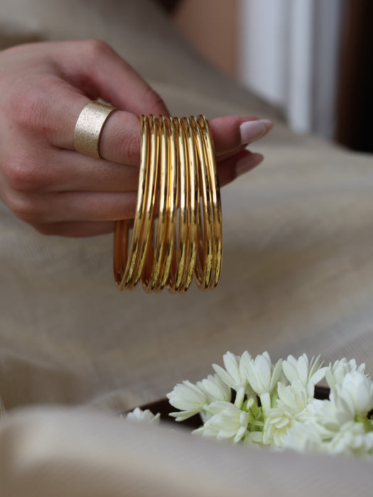 Heritage gold plated gold bangle (1 set  of 2 bangles) HB5577
