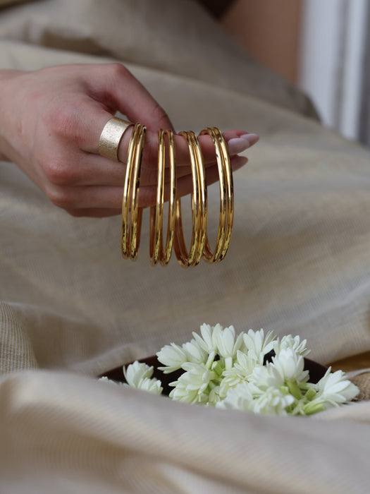 Heritage gold plated gold bangle (1 set  of 2 bangles) HB5577
