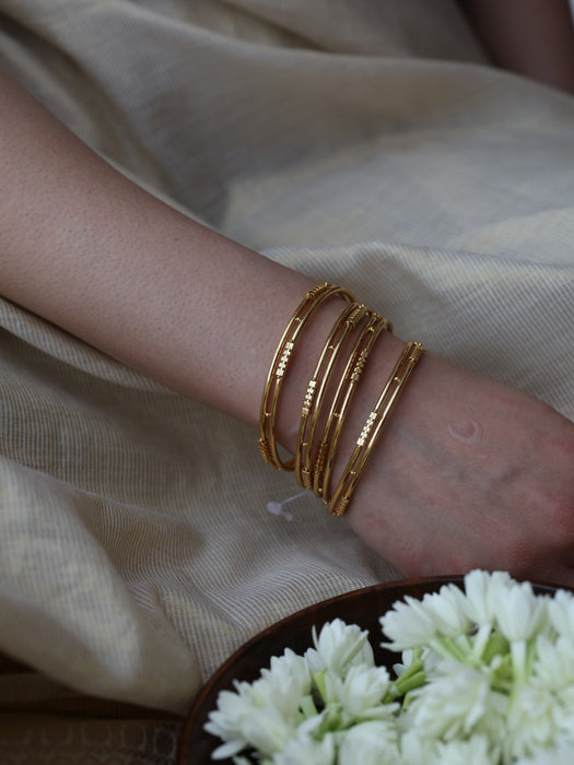 Heritage gold plated gold bangle (1 set  of 2 bangles) HB1822