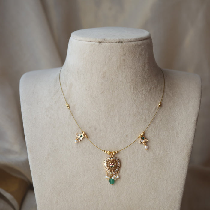 Heritage gold plated invisible necklace IN1012