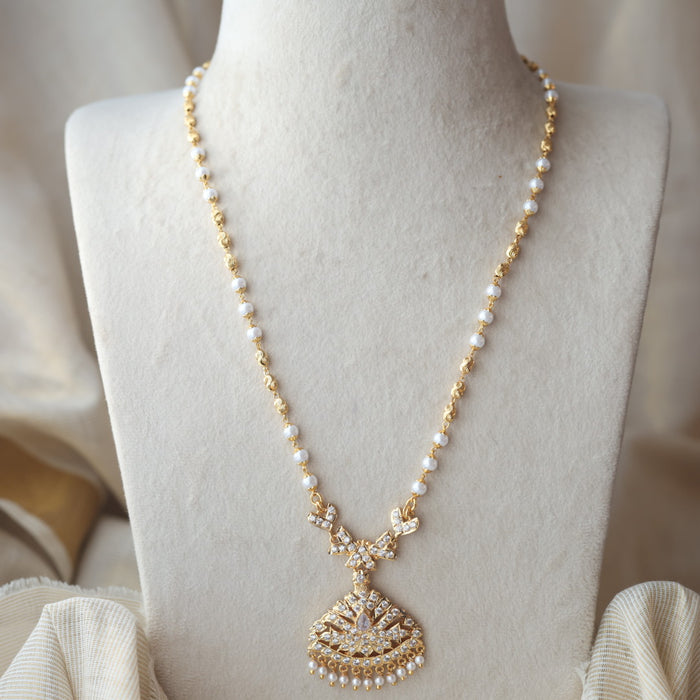 Heritage gold plated padakam long necklace HP1101