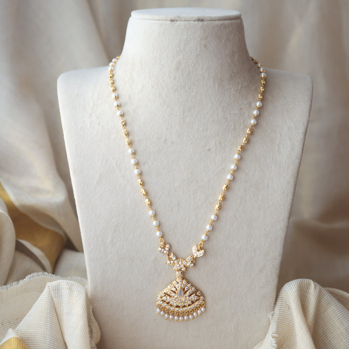 Heritage gold plated padakam long necklace HP1101