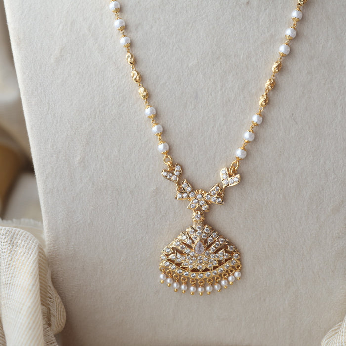 Heritage gold plated padakam long necklace HP1101