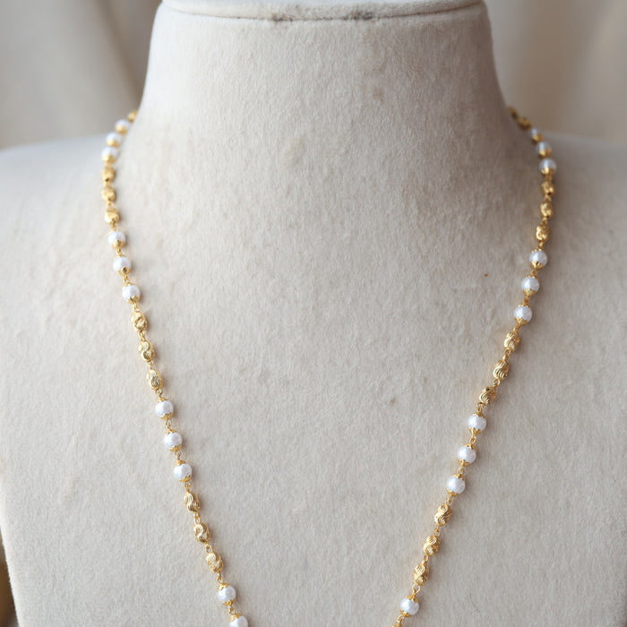 Heritage gold plated padakam long necklace HP1101