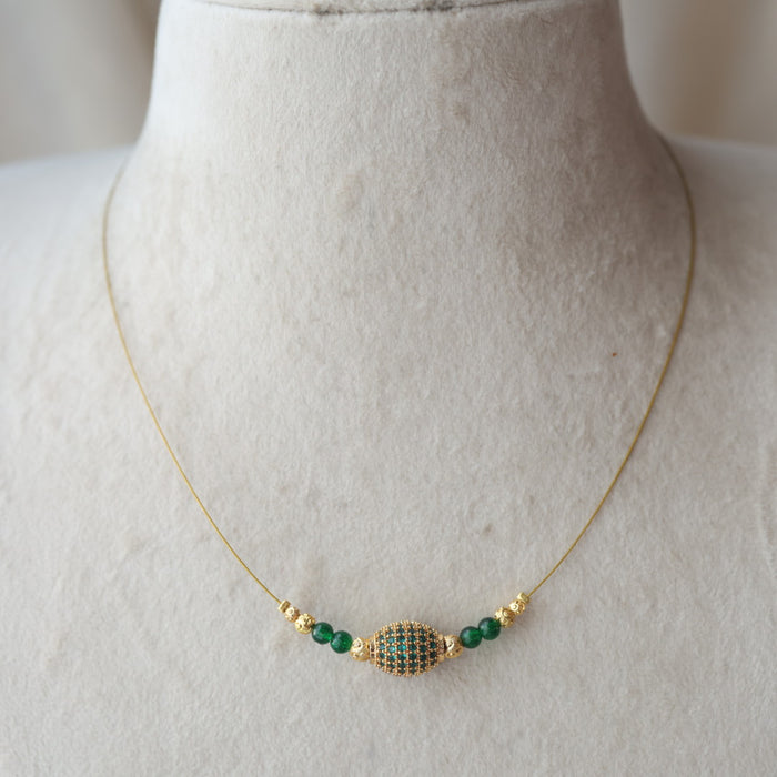 Heritage gold plated invisible necklace IN1200