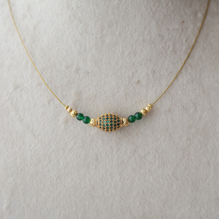 Heritage gold plated invisible necklace IN1200