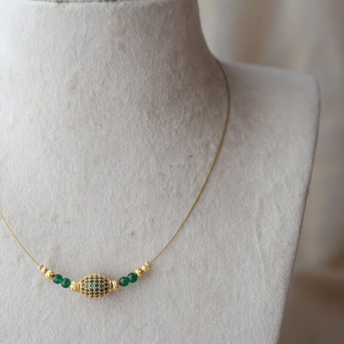 Heritage gold plated invisible necklace IN1200