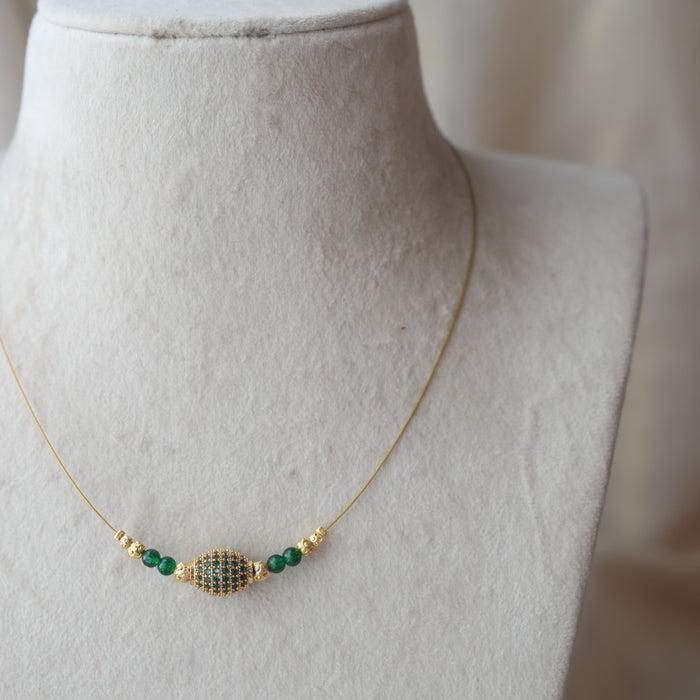 Heritage gold plated invisible necklace IN1200