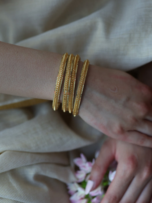 Heritage gold plated gold bangle (1 set  of 2 bangles) HB5788