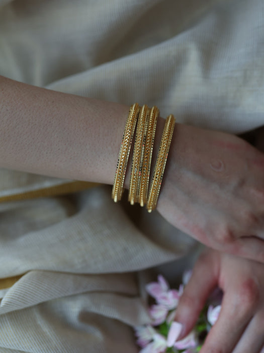 Heritage gold plated gold bangle (1 set  of 2 bangles) HB5788