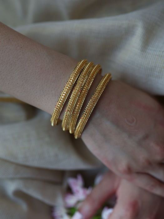 Heritage gold plated gold bangle (1 set  of 2 bangles) HB5788