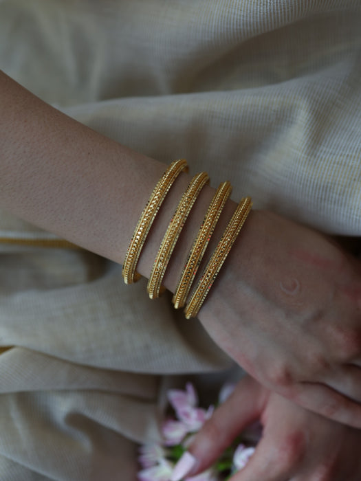 Heritage gold plated gold bangle (1 set  of 2 bangles) HB5788