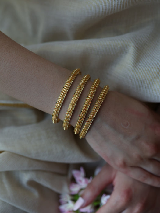 Heritage gold plated gold bangle (1 set  of 2 bangles) HB5788