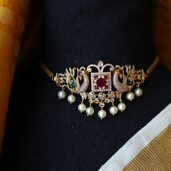 Antique choker necklace with earrings CCB1345
