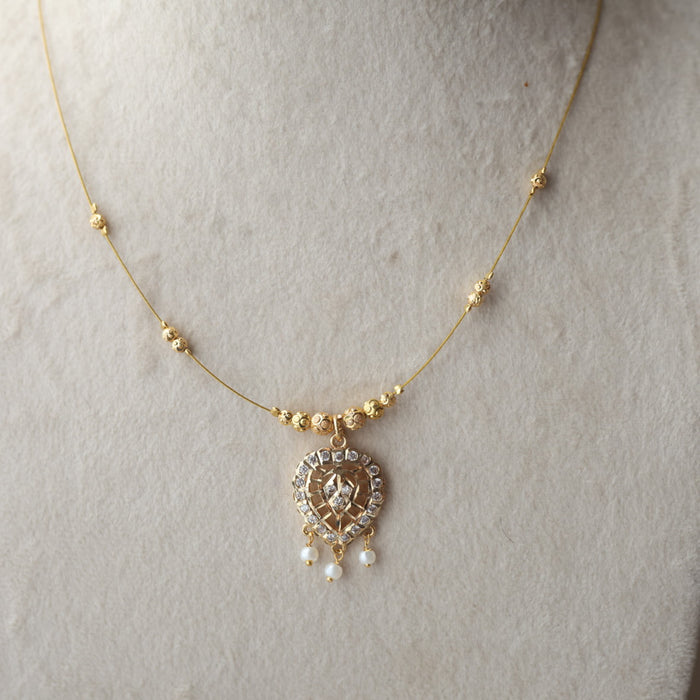 Heritage gold plated invisible necklace IN1132