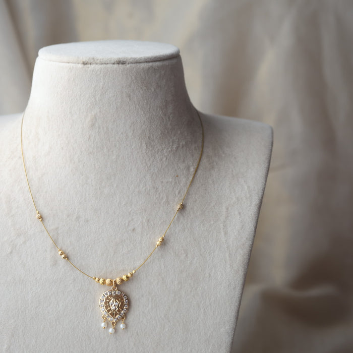 Heritage gold plated invisible necklace IN1132