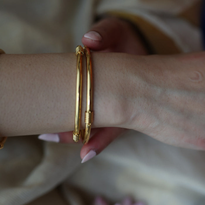 Heritage gold plated gold bangle (1 set  of 2 bangles) HB589