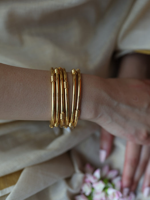 Heritage gold plated gold bangle (1 set  of 2 bangles) HB589