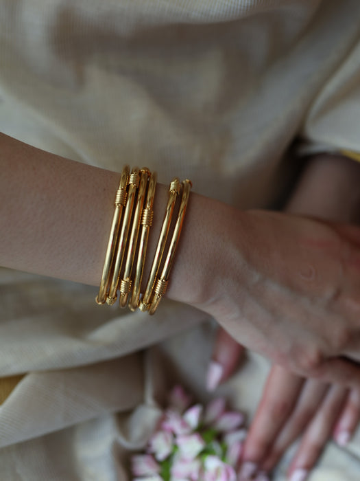Heritage gold plated gold bangle (1 set  of 2 bangles) HB589