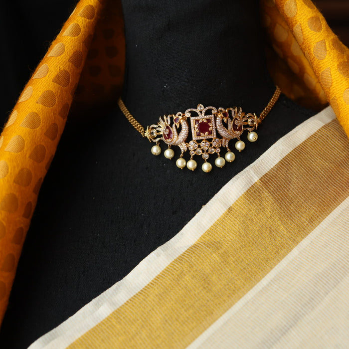 Antique choker necklace with earrings CCB13111