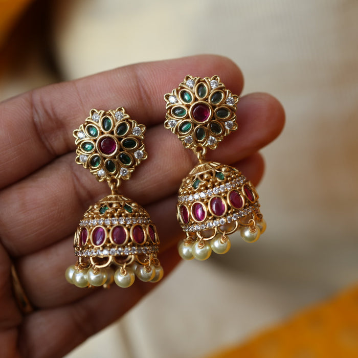Antique choker necklace and earrings CCB174899