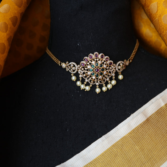 Antique choker necklace and earrings CCB174899