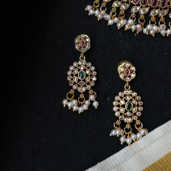 Antique choker necklace and earrings CCB1747