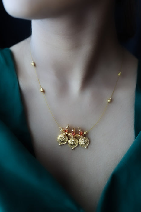 Heritage invisible short necklace IN1002