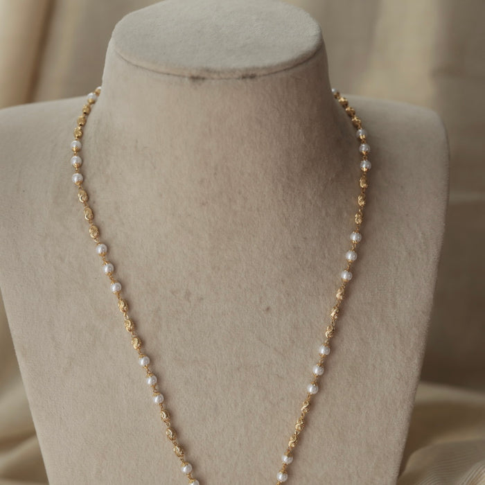 Heritage gold plated padakam long necklace HP2792