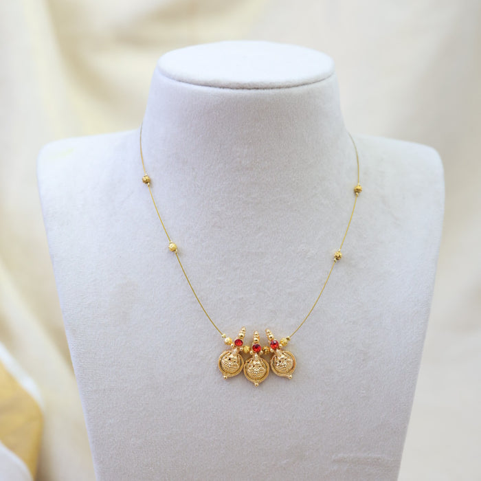 Heritage invisible short necklace IN1002