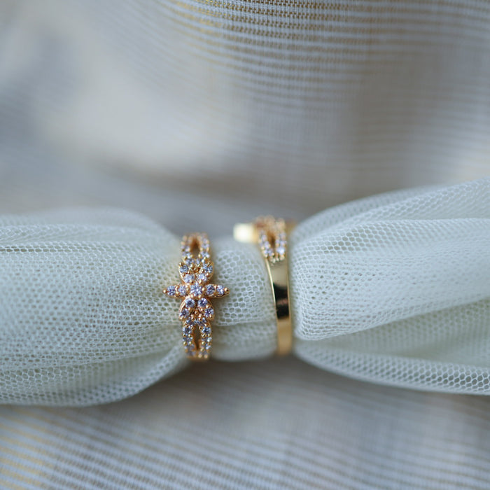 Heritage gold plated rings HRS00190