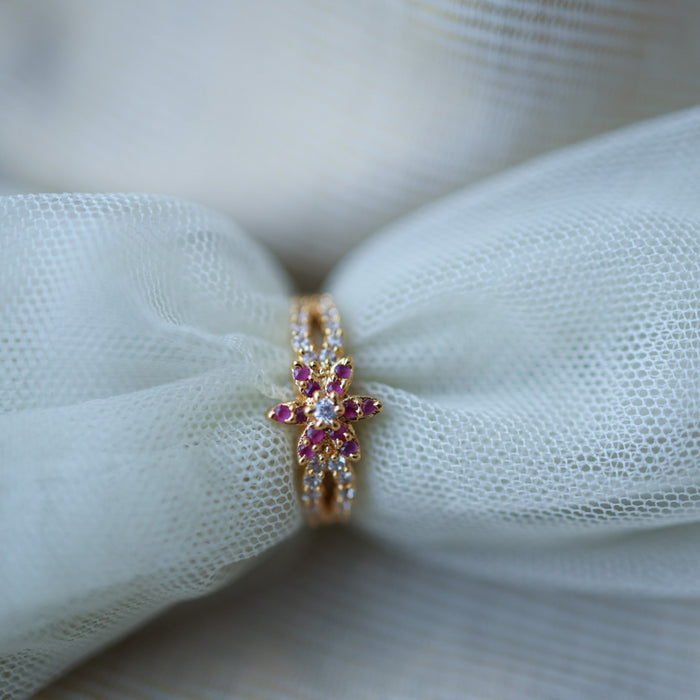 Heritage gold plated rings HRS00190