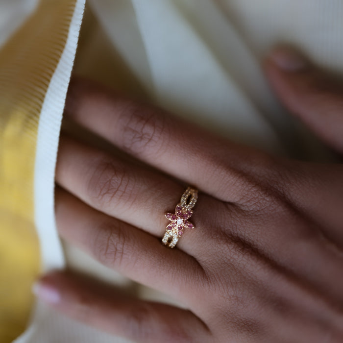 Heritage gold plated rings HRS00190