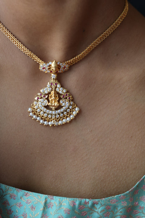 Heritage gold plated short necklace H0250