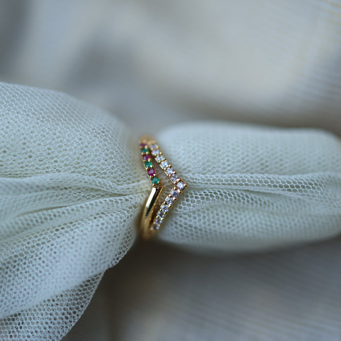 Heritage gold plated rings HRS003