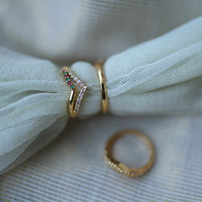 Heritage gold plated rings HRS003