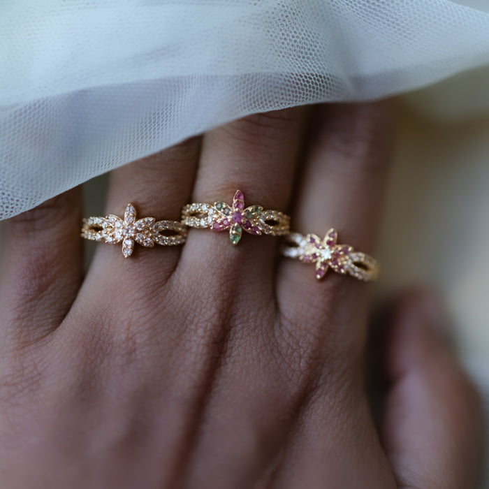 Heritage gold plated rings HRS00190