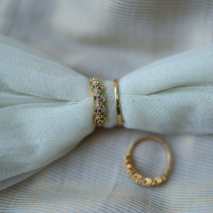 Heritage gold plated rings HRS004