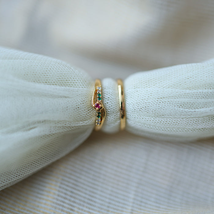 Heritage gold plated rings HRS005