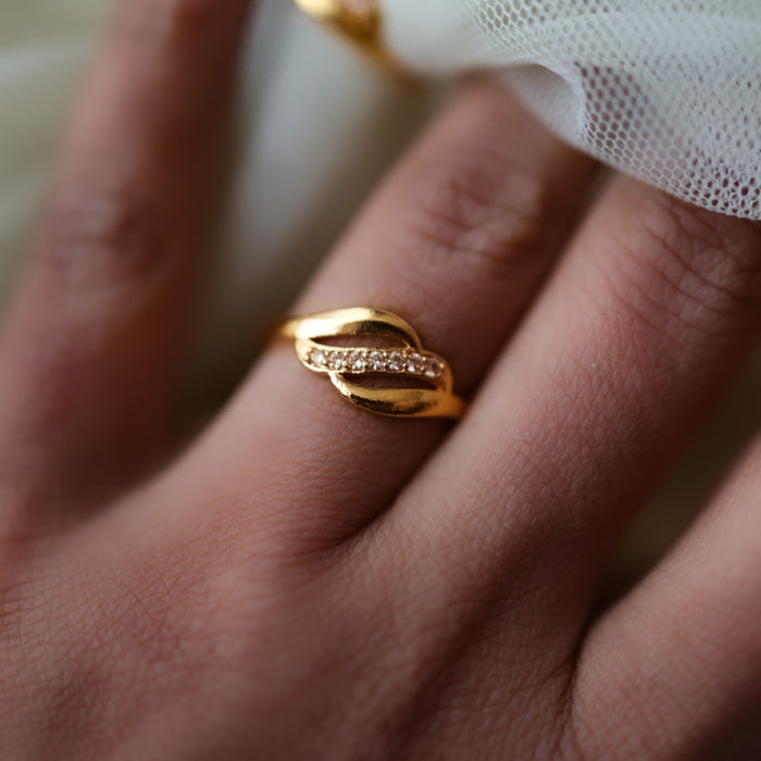 Heritage gold plated rings HRS007